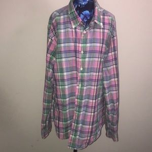 Mens Polo Button Down Shirt